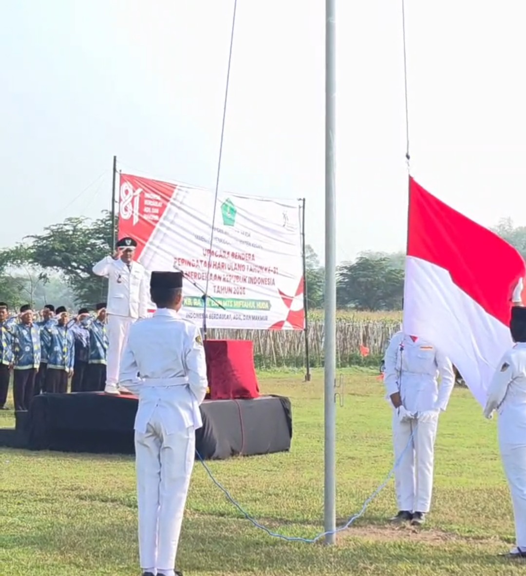 Pemdes Jambu Gelar Upacara HUT ke-81 RI, Tanamkan Semangat Nasionalisme