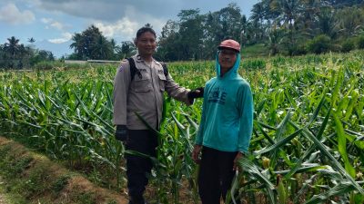 Polres Blitar Perkuat Ketahanan Pangan Lewat Sambang Petani
