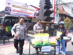 Sambut HUT ke-81 RI, Polres Blitar Kota Gelar Gerakan Pangan Murah, Salurkan 215 Kg Beras