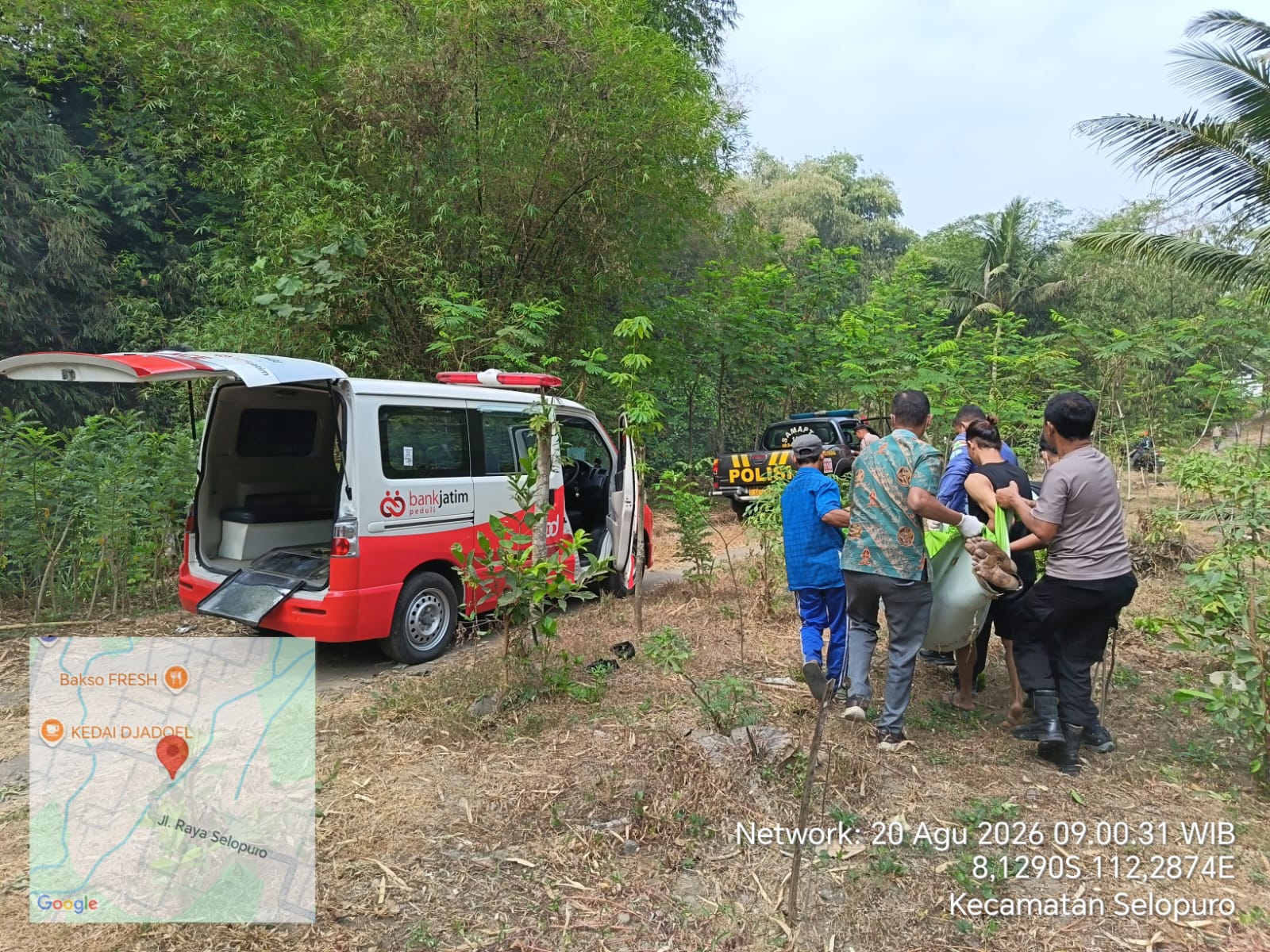 Diduga Mengantuk, Pikap Terjun ke Jurang 15 Meter di Selopuro Blitar, Sopir Meninggal