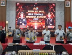Operasi Tumpas Semeru 2026 di Blitar Ungkap 10 Kasus, 13 Tersangka Diamankan
