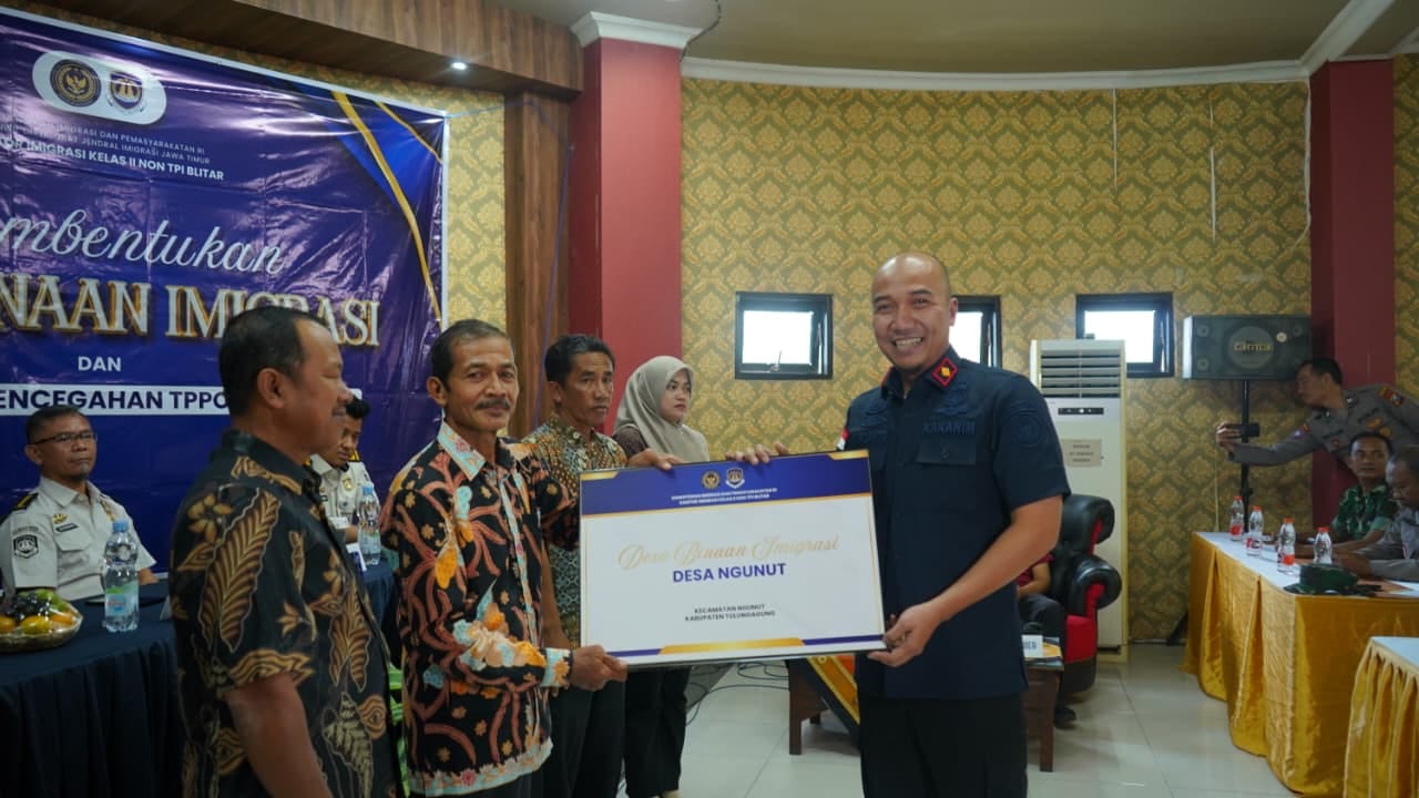 Perkuat Pencegahan TPPO hingga Desa, Imigrasi Blitar Tambah Tiga Desa Binaan