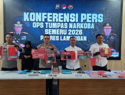Operasi Tumpas Narkoba 2026, Polres Lamongan Tangkap 15 Tersangka Pengedar Sabu, Lima Residivis