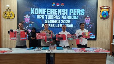 Operasi Tumpas Narkoba 2026, Polres Lamongan Tangkap 15 Tersangka Pengedar Sabu, Lima Residivis