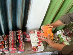 Puluhan Ribu Batang Rokok Ilegal Diberantas di Lamongan, Temuan Terbanyak di Glagah