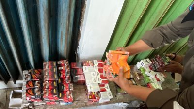 Puluhan Ribu Batang Rokok Ilegal Diberantas di Lamongan, Temuan Terbanyak di Glagah