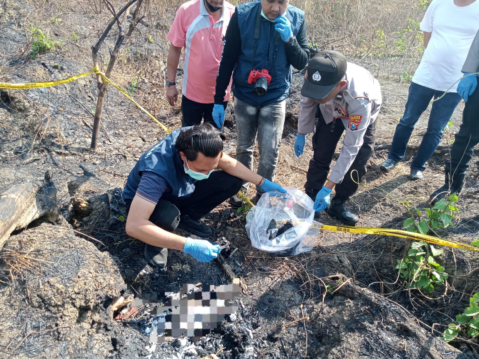 Kerangka Manusia Ditemukan di Hutan Kedungpring Lamongan, Identitas Masih Misterius
