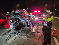 Sopir HiAce Kecelakaan Maut Tol Jomo Resmi Jadi Tersangka