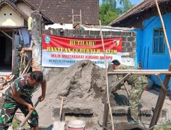 Babinsa Koramil 02/Diwek Bantu Bangun RTLH Warga Dusun Tungu, Warga Sebut Wujud Cinta TNI
