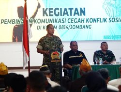 Cegah Konflik Sosial, Kodim Jombang Beri Pembekalan Deteksi Dini kepada 100 Peserta