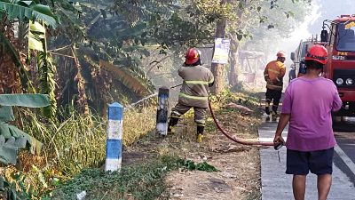 30 Hektare Lahan Tebu di Sumobito Jombang Terbakar, Petugas Berjibaku Hampir 5 Jam