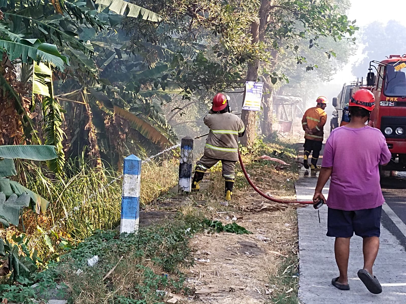 30 Hektare Lahan Tebu di Sumobito Jombang Terbakar, Petugas Berjibaku Hampir 5 Jam