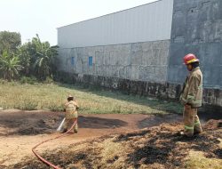 Diduga Dipicu Puntung Rokok, Tumpukan Sekam Padi di Grogol Terbakar