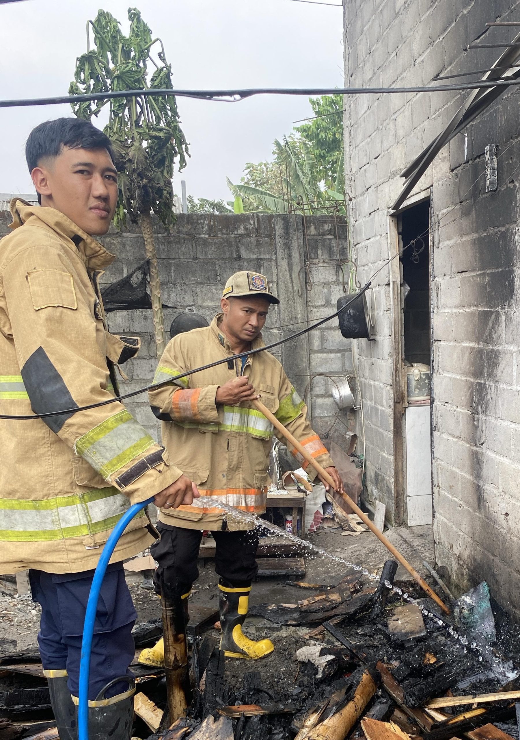 Ditinggal Pergi Saat Memasak, Rumah Warga Puncu Kediri Terbakar