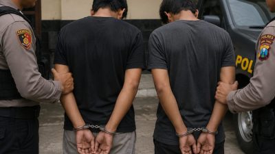 Curi Dua Ponsel, Dua Pemuda di Wates Diringkus Resmob Polres Kediri