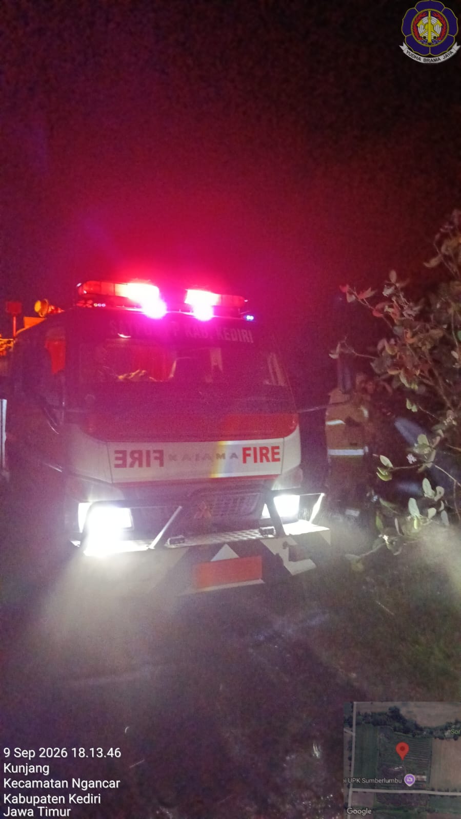 Tiga Kebakaran Melanda Kediri dalam Semalam, Kerugian Capai Rp205 Juta