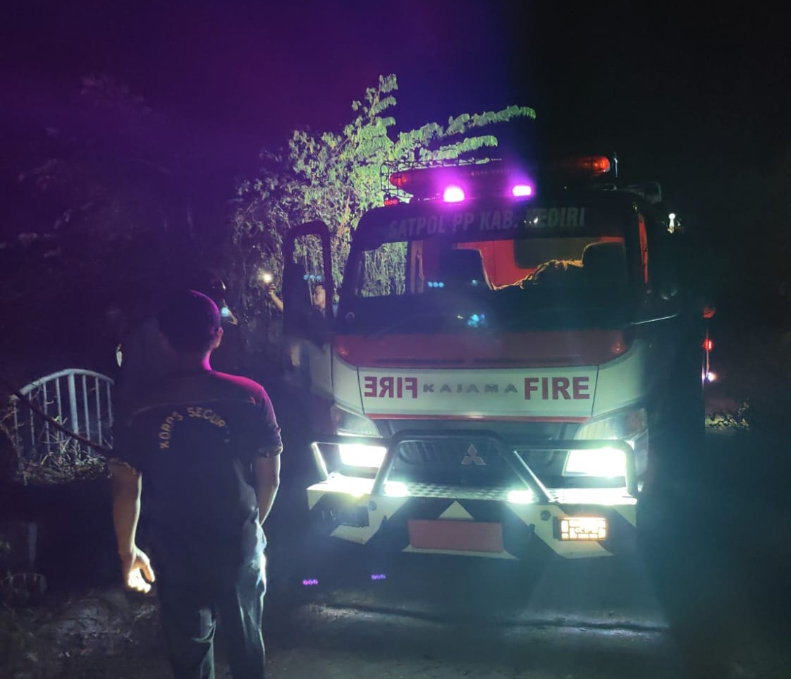 Dua Kebakaran Terjadi di Semen Kediri, Hutan Jati dan Rumpun Bambu Dilalap Api