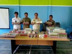 Dua Hari Razia, Satpol PP Kabupaten Kediri Sita 32.260 Batang Rokok Ilegal