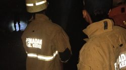 Diduga Korsleting Mesin Cuci, Bekas Kandang Sapi di Papar Kediri Terbakar