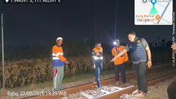 Mr X Tewas Tertabrak Kereta Kahuripan di Kras Kediri