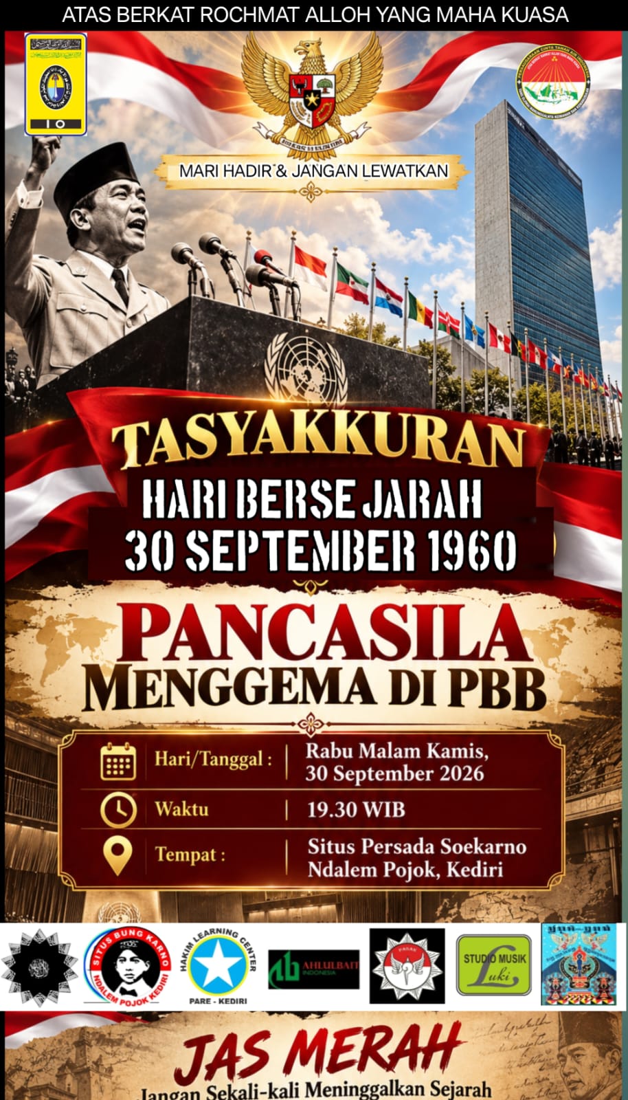 Situs Persada Soekarno Wates Gelar Tasyakuran Pancasila dan Doa Bersama untuk Pahlawan Revolusi