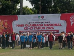 Sekda Pimpin Upacara Haornas 2026 di Pemkab Kediri, Ajak Masyarakat Aktif Berolahraga