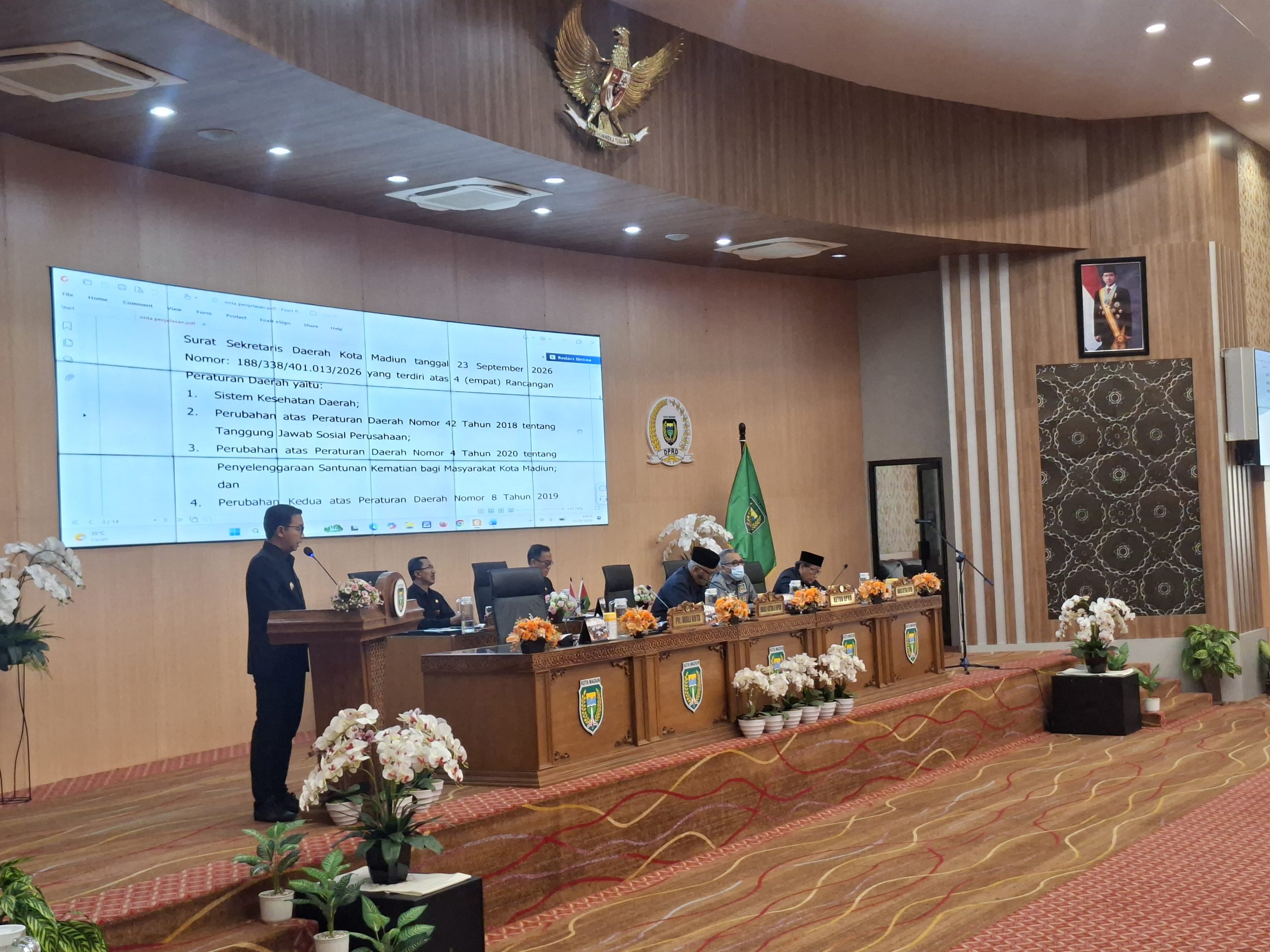DPRD Kota Madiun Bahas Empat Raperda, Santunan Kematian Diusulkan Naik Jadi Rp1,5 Juta