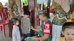 Cegah Stunting Sejak Dini, Babinsa Kanigoro Dampingi Kegiatan Posyandu di Desa Bangle