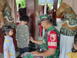 Cegah Stunting Sejak Dini, Babinsa Kanigoro Dampingi Kegiatan Posyandu di Desa Bangle