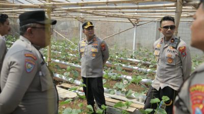 Kapolres Blitar Monitoring P2L di Wates, Dorong Pemanfaatan Lahan untuk Ketahanan Pangan