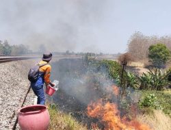 KAI Perketat Pengawasan Imbas Pembakaran Lahan, KA Kahuripan Blitar-Bandung Sempat Berhenti