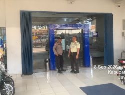 Patroli Objek Vital, Polsek Binangun Perketat Pengamanan Perbankan