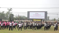 HKGB ke-74, Polres Blitar dan Bhayangkari Gelar Olahraga Bersama hingga Lomba UMKM