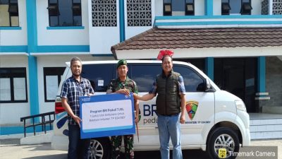 Gandeng Yonif TP 934/SBY, BRI Pacitan Salurkan Ambulans CSR untuk Warga