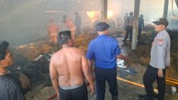 Gudang Tembakau di Sukorame Lamongan Ludes Terbakar, Kerugian Rp250 Juta