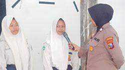 Satreskrim Polres Lamongan Tanamkan Nilai Kedisiplinan kepada Siswa SMPN 4 Lamongan