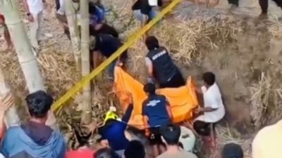 Pencari Rumput Ditemukan Meninggal di Sungai Pujon, Sepeda Motor Turut Tercebur