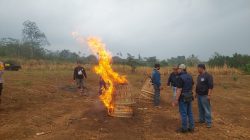 Polres Malang Musnahkan Sarana Diduga Arena Sabung Ayam di Karangploso