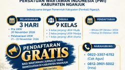 PWI Nganjuk Gelar UKW 2026, Sediakan 9 Kelas dengan Pendaftaran Gratis