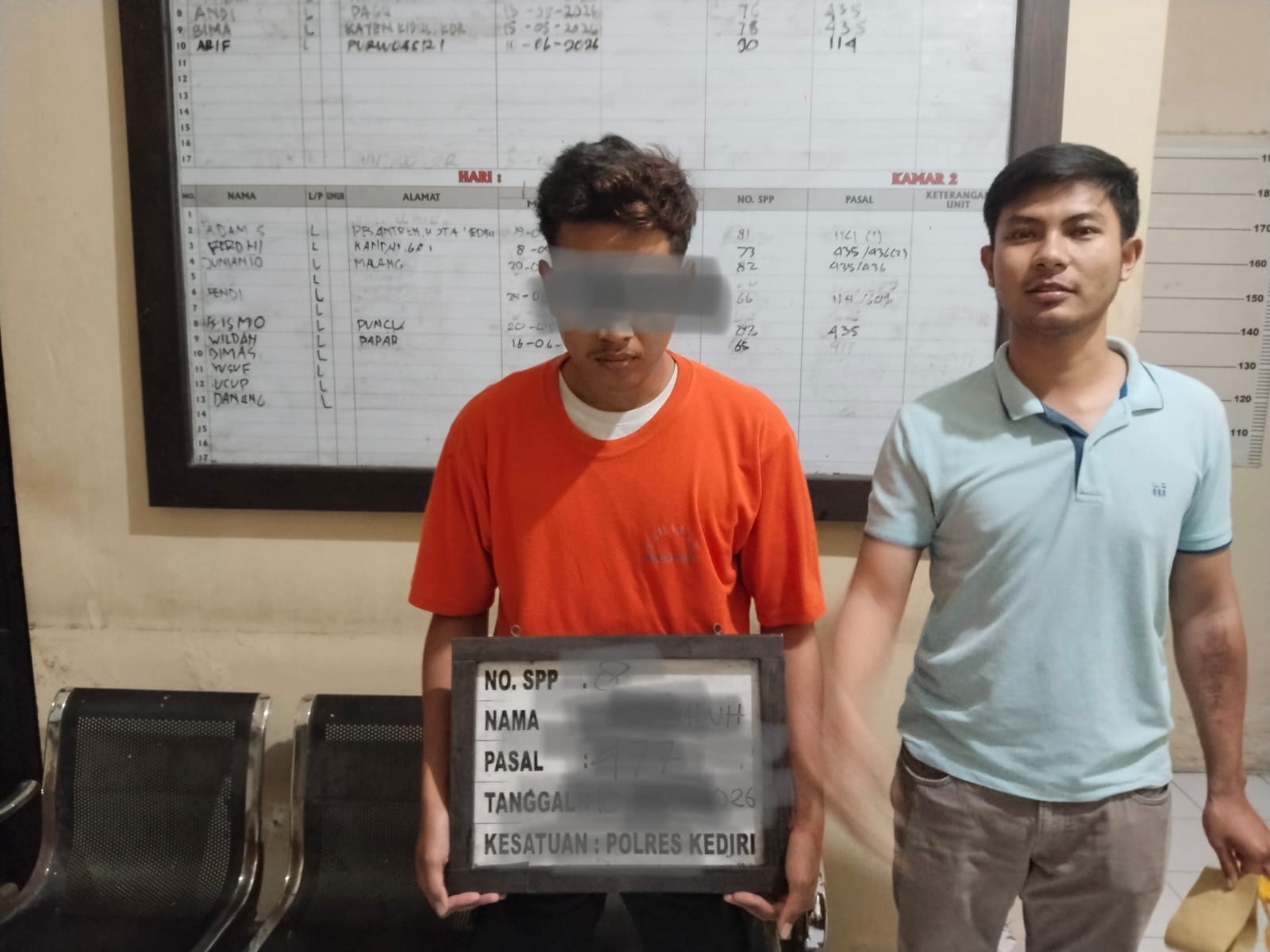 Kepergok Coba Bobol Rumah di Ringinrejo Kediri, Dua Pemuda Ditangkap Polisi