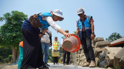 Pemkab Kediri Rehabilitasi Taman Kilisuci, Jalur Pejalan Kaki Dibuat Lebih Aman