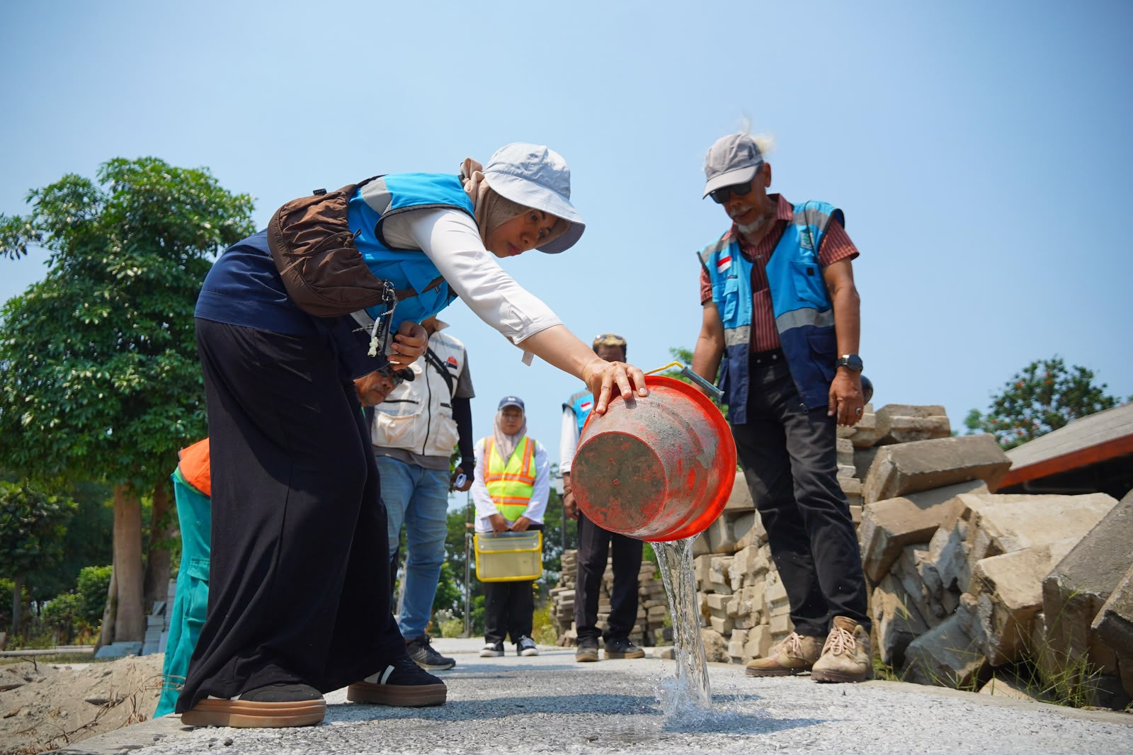 Pemkab Kediri Rehabilitasi Taman Kilisuci, Jalur Pejalan Kaki Dibuat Lebih Aman