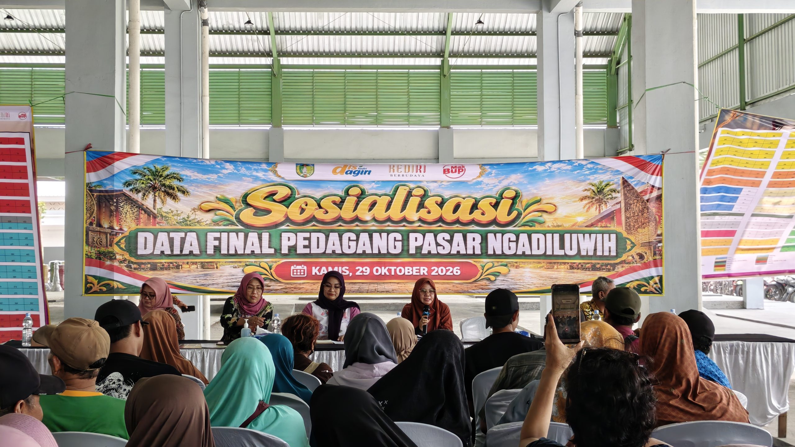 Disdagrin Kabupaten Kediri Finalisasi Zona Lapak Pasar Ngadiluwih, Pengundian Lokasi Digelar Pekan Depan