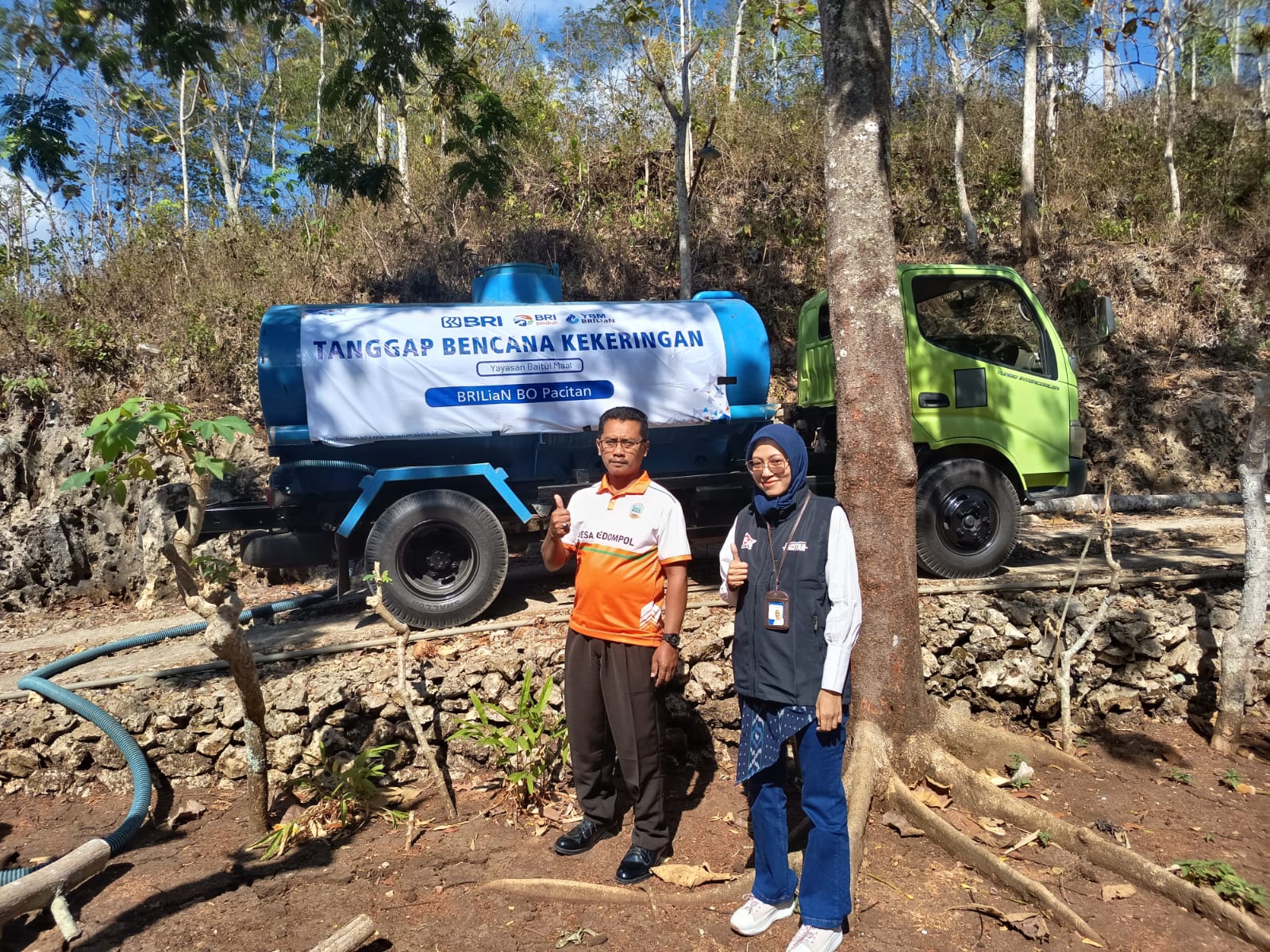 YBM BRILiaN BRI Pacitan Distribusikan 35 Ribu Liter Air Bersih untuk Warga Terdampak Kekeringan
