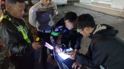 Razia Patuh Semeru 2026 di Kawasan SLG, Satlantas Polres Kediri Amankan 19 Motor Berknalpot Bronx