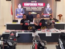 Polres Ponorogo Ungkap 11 Kasus Kejahatan, 9 di Antaranya Curanmor