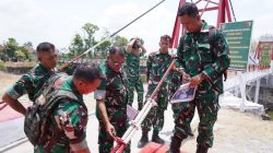 Tim Wasrik Itdam V/Brawijaya Tinjau Pembangunan Jembatan di Blitar
