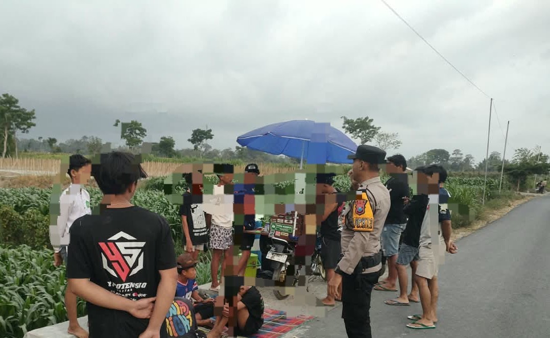 Balap Liar dan Freestyle di Gandusari Dibubarkan Polisi, Satu Motor Knalpot Brong Diamankan
