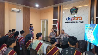 Satlantas Polres Blitar Edukasi Peserta Duta Pemuda 2026, Dorong Generasi Muda Tertib Berlalu Lintas