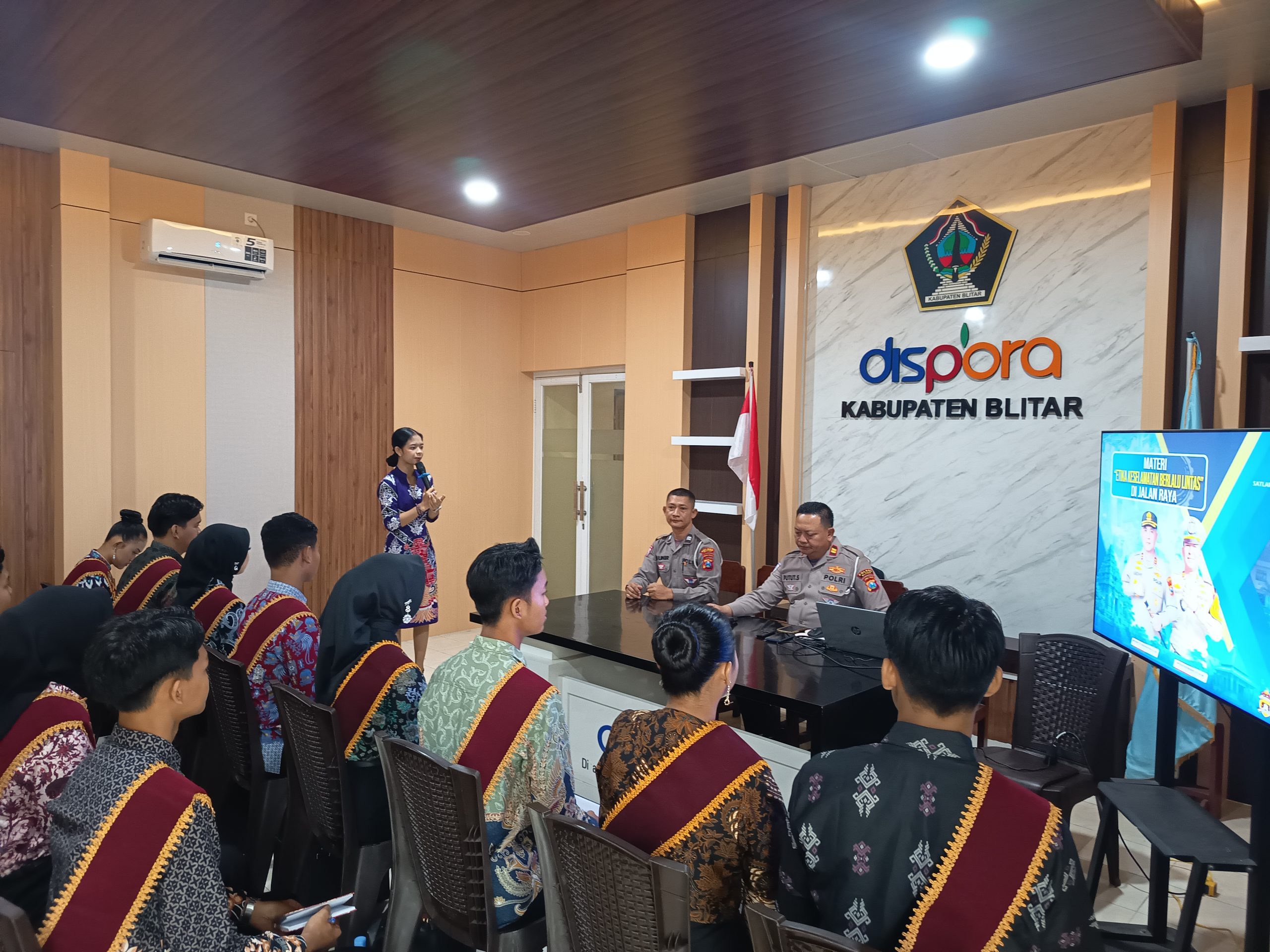 Satlantas Polres Blitar Edukasi Peserta Duta Pemuda 2026, Dorong Generasi Muda Tertib Berlalu Lintas